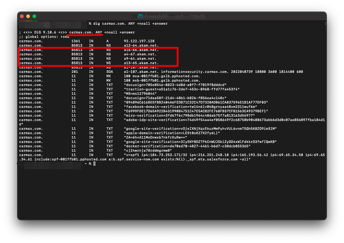 Adex - carmax - root domain dig